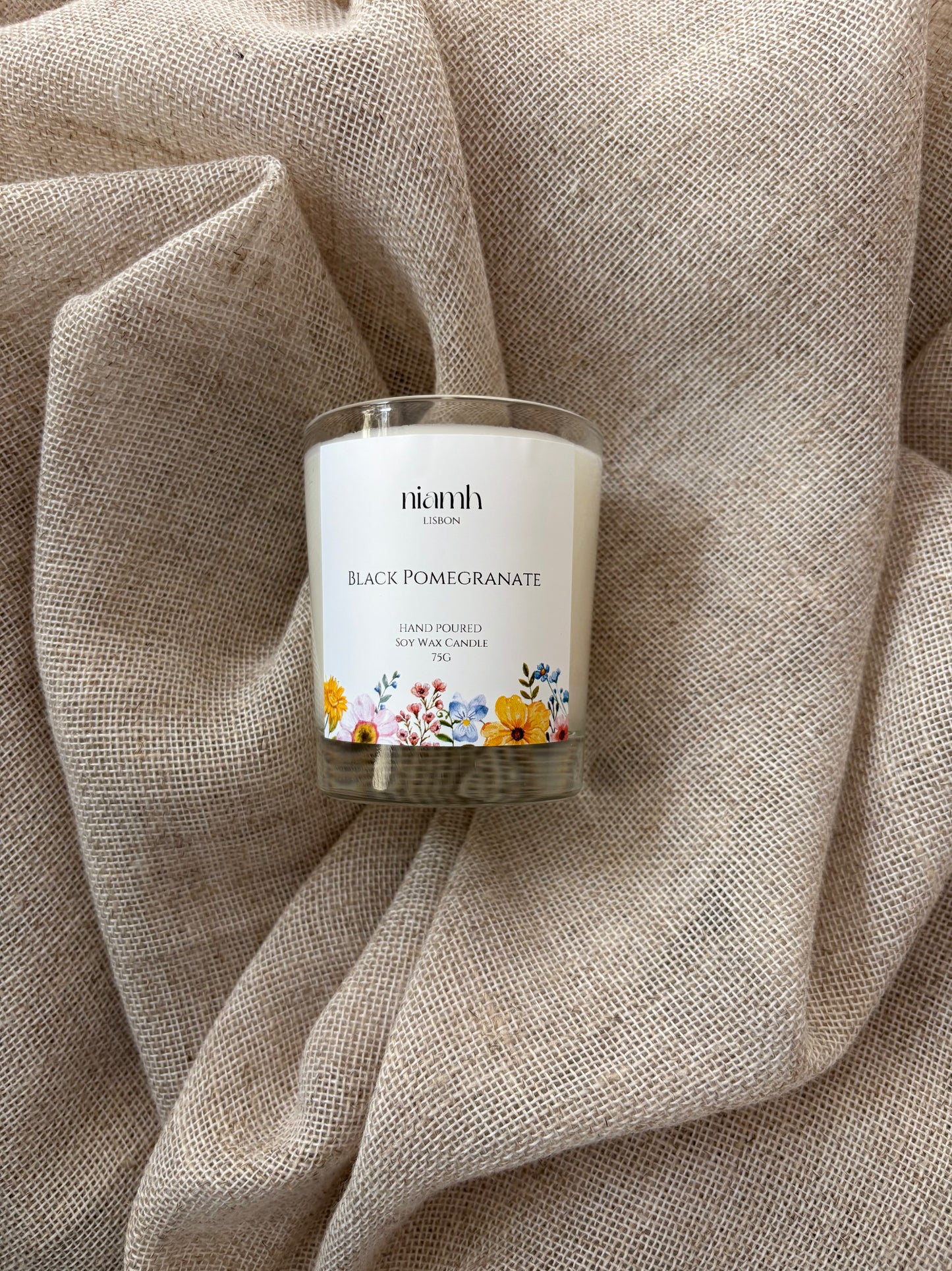 Black Pomegrante Soy Candle | Votive Candle