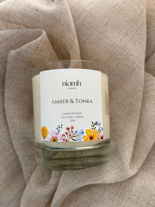 Amber and Tonka Soy Candle | 220g